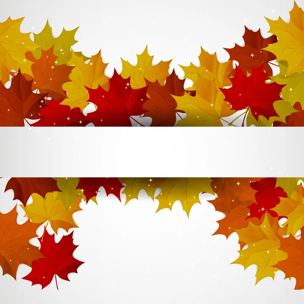 Abstract background with autumn colorful leaves. — Stock Vector