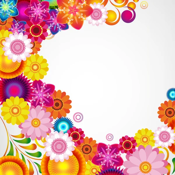 Geschenk festlich floralen Design Hintergrund. — Stockvektor