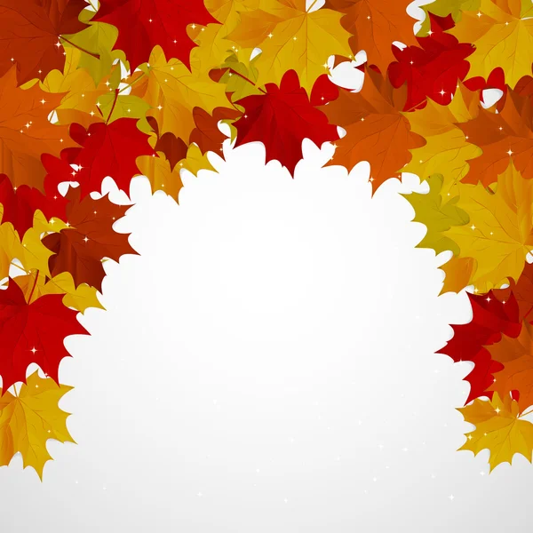 Streszczenie tło z jesień kolorowy liść. — Wektor stockowy