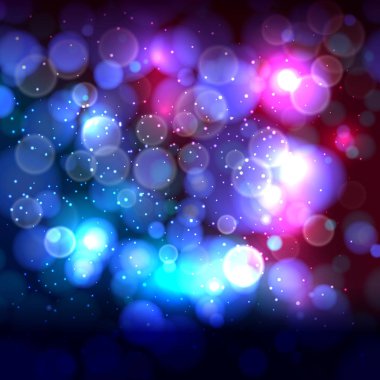 Mavi sonunda pembe arka plan defocused bokeh ışıkları ile.