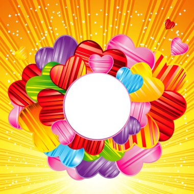 Sevgililer günü arka plan çizgili desen yürekleri.