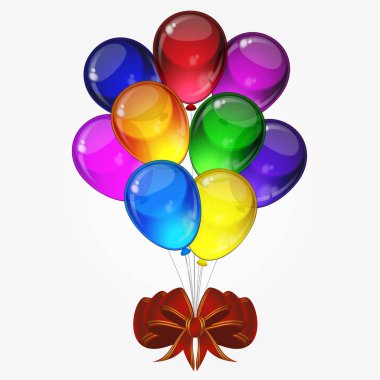 Doğum günü partisi arka plan - renkli festival balonlar.