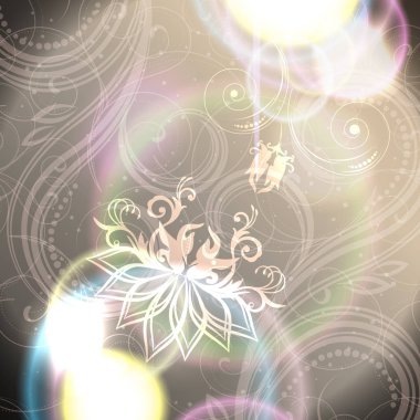 Çiçek arka plan Parlatıcı, kızdırma bulanıklık, zarif tasarım