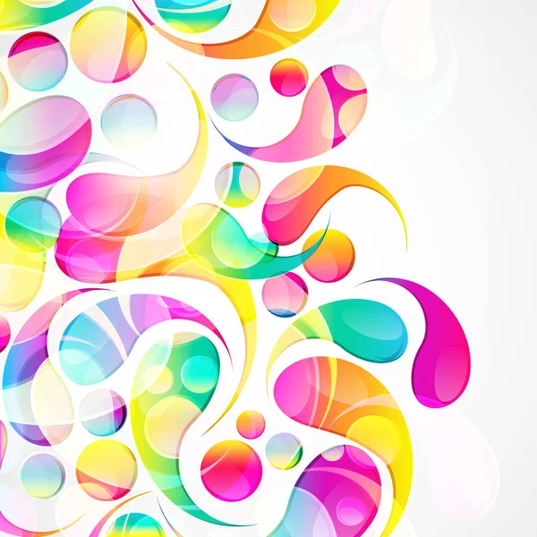 Abstrait coloré arc-drop fond . — Image vectorielle