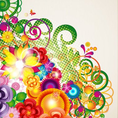 Çiçek tasarım arka plan, çiçek desenli bahar.