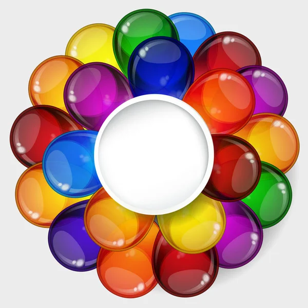 Anniversaire fête fond vectoriel - ballons colorés festive, co — Image vectorielle