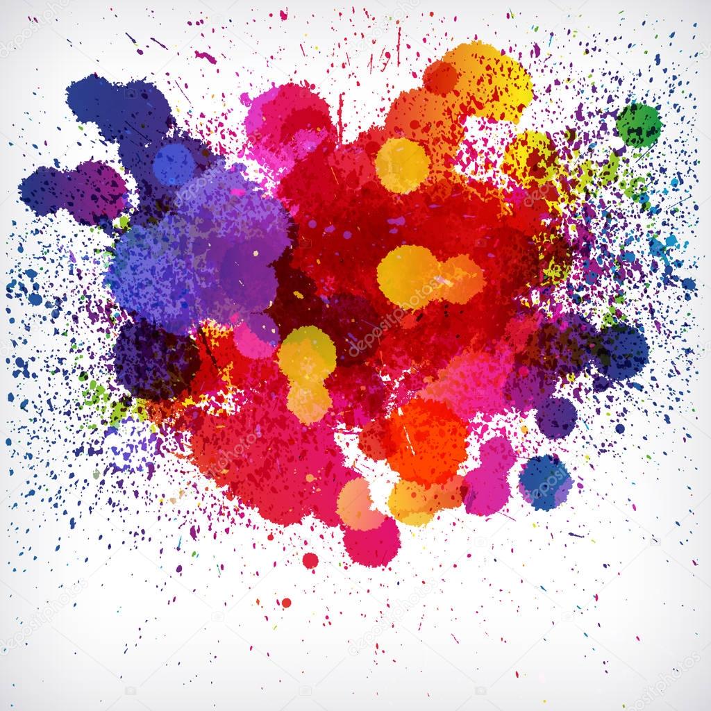 Holi colorful abstract background. Ethnicity graphic paint powder festival paint.