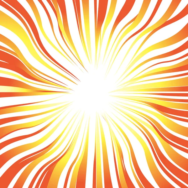 太陽の光線や設計速度、運動とエネルギーの爆発背景. — ストックベクタ