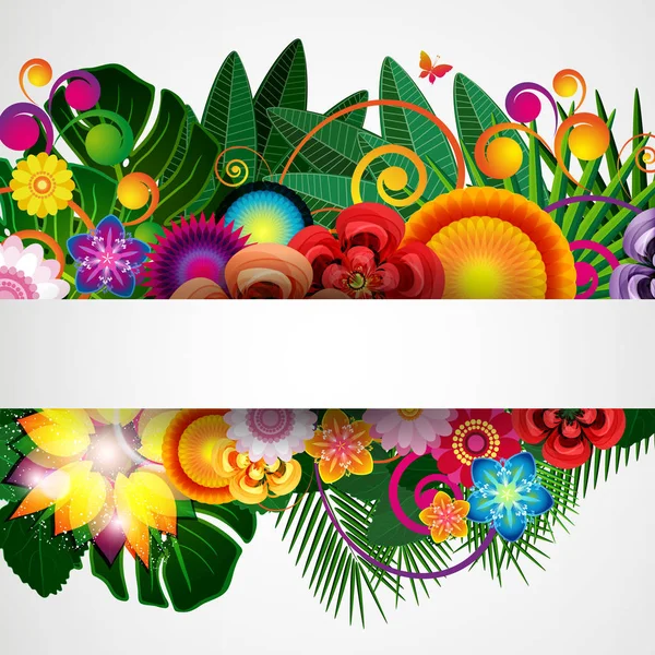 Fleurs printemps fond de conception, motif floral . — Image vectorielle