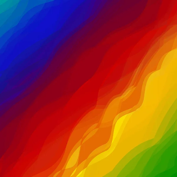 抽象多彩波设计彩虹背景. — 图库矢量图片