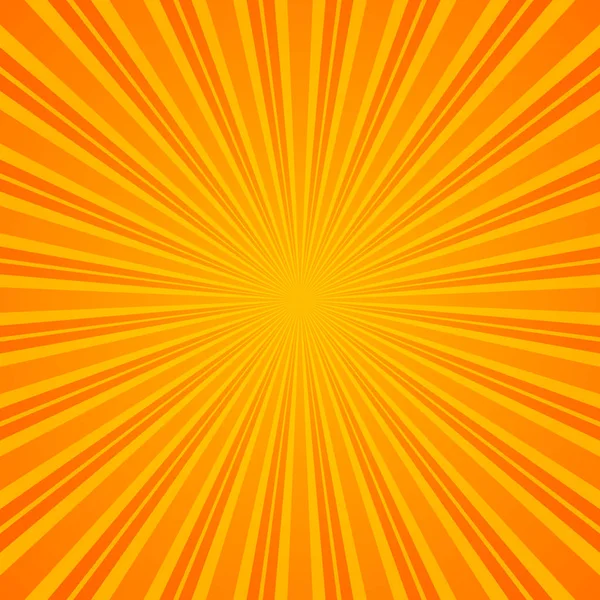 Αφηρημένη ρετρό ακτίνες πορτοκαλί φόντο. — Διανυσματικό Αρχείο