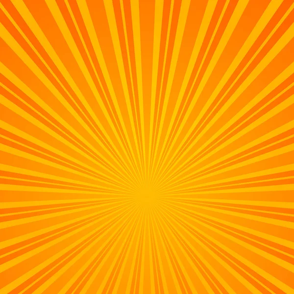 Abstract Retro Rays Orange Background. — Stock Vector