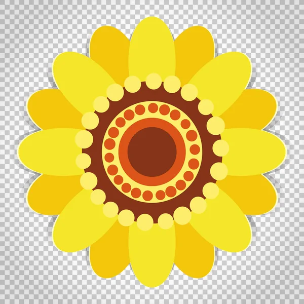 Icono de flor, símbolo floral . — Vector de stock