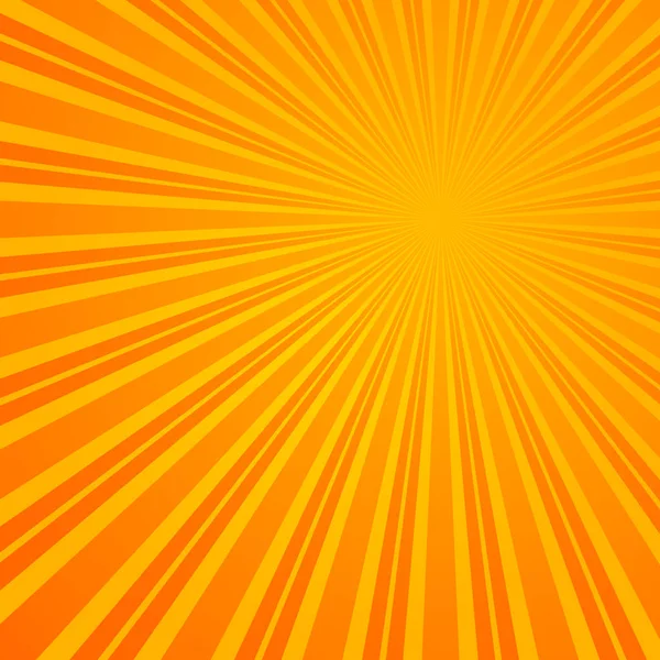 Astratto Retro Raggi sfondo arancione . — Vettoriale Stock