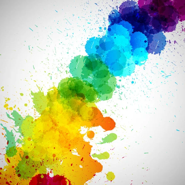 Holi fond, tache de peinture colorée abstraite éclaboussure . — Image vectorielle