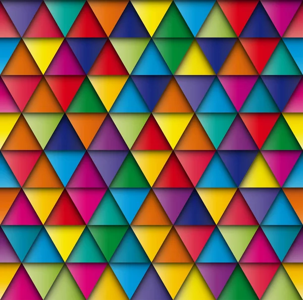 Abstrakcyjne mozaiki geometrycznej podłoże wykonane z kolorowych trójkątów. — Wektor stockowy