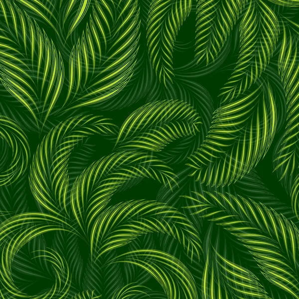 Тропические листья пальмы фон, летний узор . — стоковый вектор