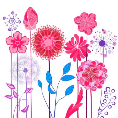 Soyut tasarım çiçek. Bahar, yaz çiçek arka plan.