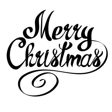 Neşeli Noel vektör yazı metin. Xmas kaligrafi tasarım hediye kartı, afiş, poster.