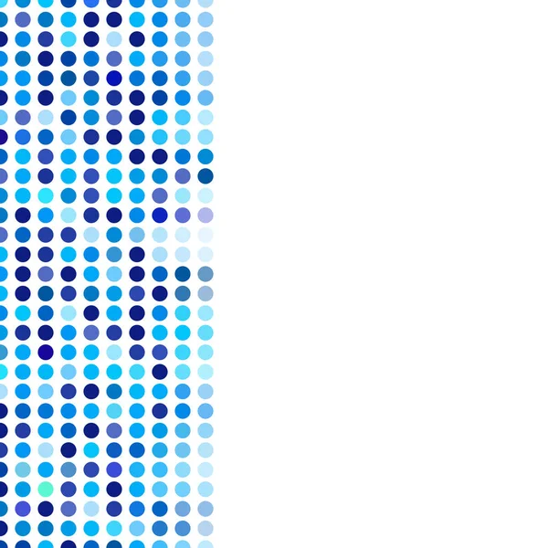 Mosaico de fondo al azar círculos oscuros y azules claros, patrón vectorial de lunares, patrón versátil neutro para el diseño de estilo techno de negocios . — Vector de stock