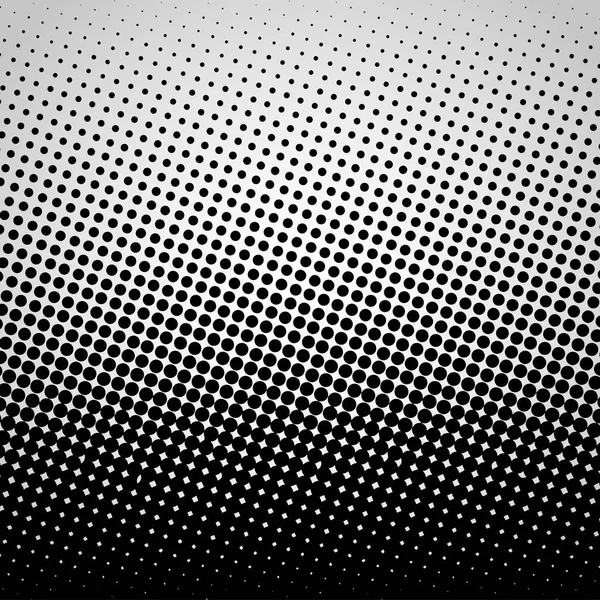 Halftone abstract black dots design element isolated on a white background. — Stock Vector