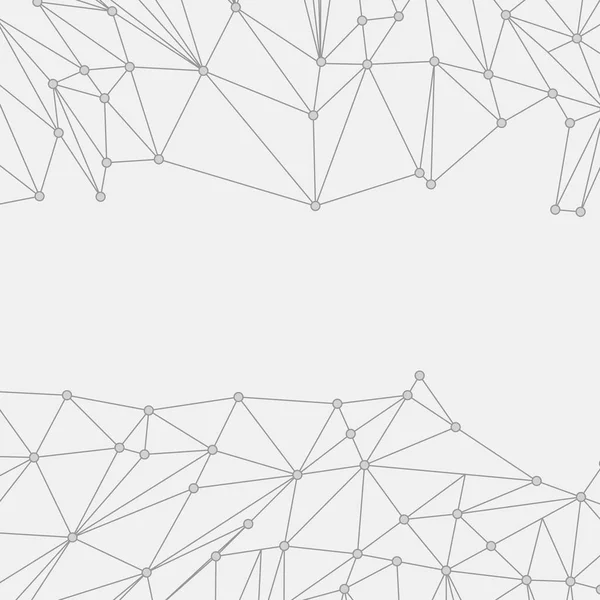 Lignes abstraites arrière-plan, modèle de réseau de technologie géométrique — Image vectorielle