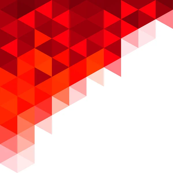 Streszczenie czerwone trójkąty mozaika tła. Projektowanie z miejscem dla tekstu. — Wektor stockowy