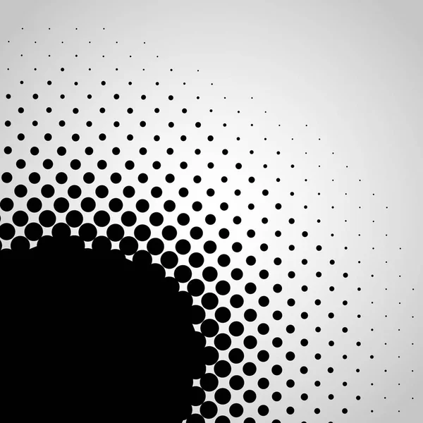 Meio-tom abstrato preto pontos design elemento isolado em um fundo branco . — Vetor de Stock