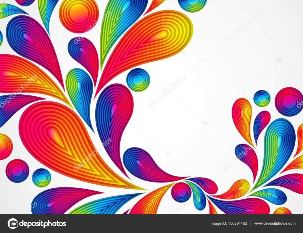 Background hd a4 Colorful abstract background with striped drops splash, color design
