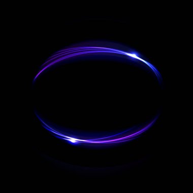 Karanlık bir arka plan üzerinde renkli neon çerçeve vektör soyut illust