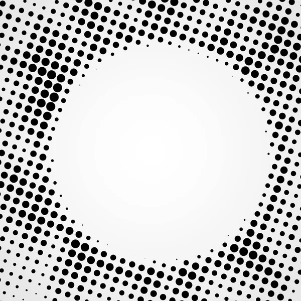 Halftone abstracte zwarte stippen ontwerpelement geïsoleerd op een witte achtergrond. — Stockvector