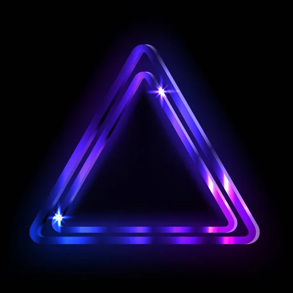 Snímek barevný neon na tmavém pozadí, abstraktní ilustr vektor — Stockový vektor