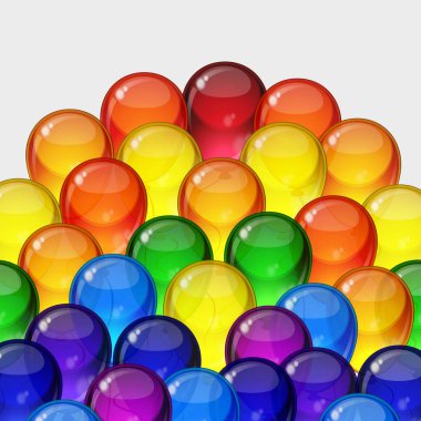 Doğum günü partisi vektör arka plan - renkli festival balonlar.