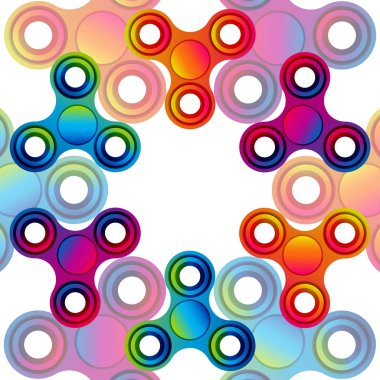 Anksiyete kaldırma ve konsantrasyonu artırmak için el parmak spinner stres giderici, renkli oyuncak kıpır.