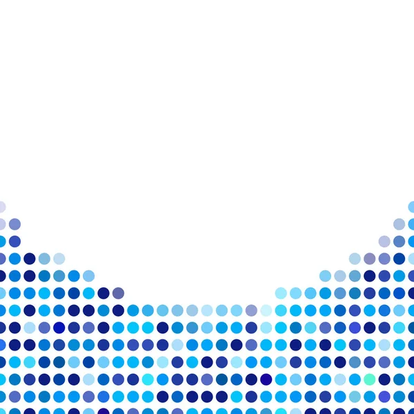 Mosaic background random dark and light blue circles. — Stock Vector