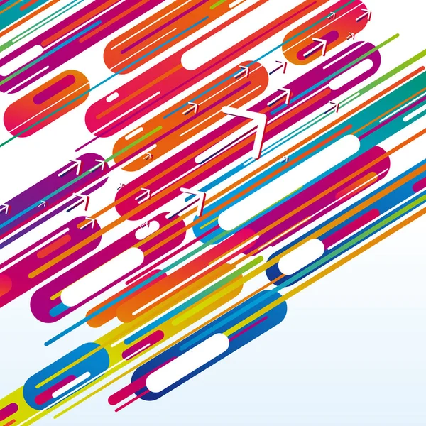 Trendy geometrik tarzı arka plan renkli çizgiler ve yayla. 