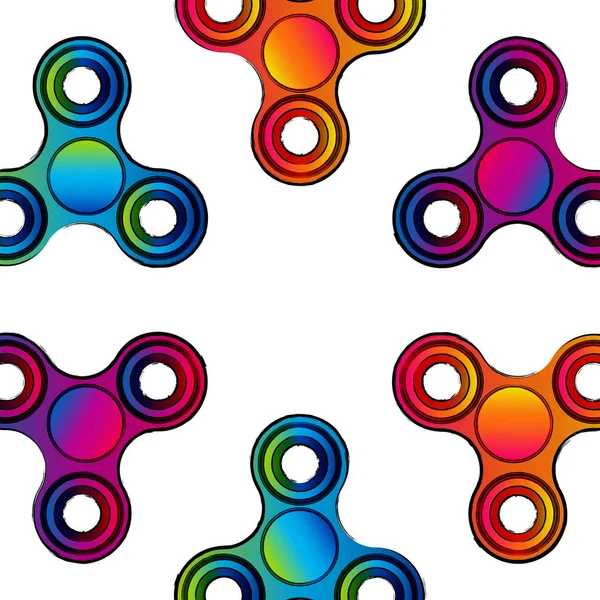 Anksiyete kaldırma ve konsantrasyonu artırmak için el parmak spinner stres giderici, renkli oyuncak kıpır. Grunge tarzı.