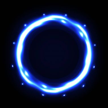 Karanlık bir arka plan, soyut illüstrasyon renkli neon çerçeve.