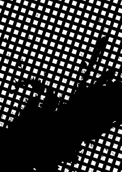 Poster Grunge, sfondo a righe con elementi geometrici semplici, modelli moda tendenza 80-90 . — Vettoriale Stock