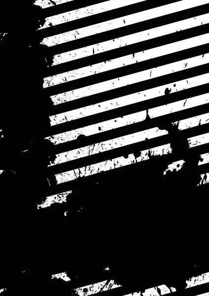 Grunge poster, gestreepte achtergrond met eenvoudige geometrische elementen, patronen modetrend 80-90s. — Stockvector