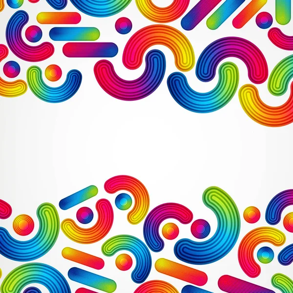 Fundo abstrato colorido com elementos de design listrados respingo, design de cores, ilustração gráfica . —  Vetores de Stock