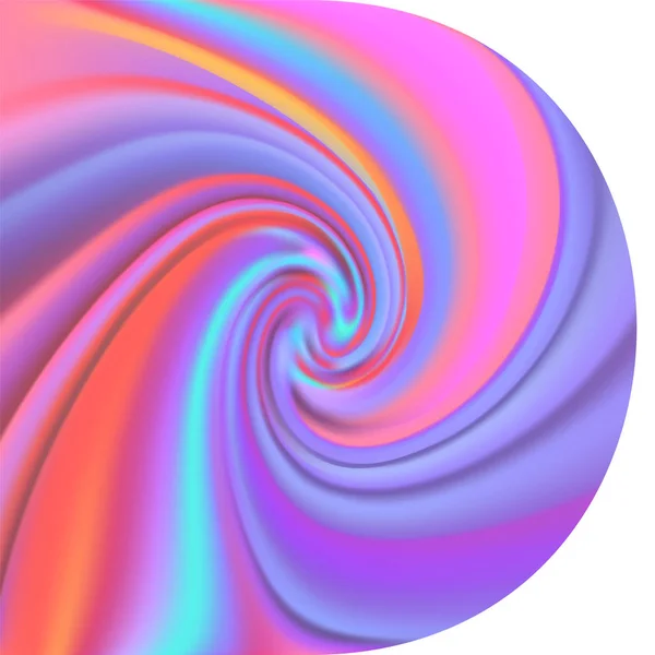 Holographischer verschwommener Hintergrund, neonfarbenes abstraktes Design. — Stockvektor