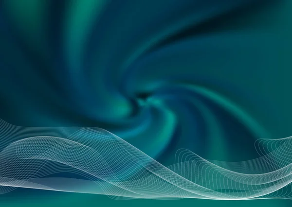 Abstrakte teal Hintergrund mit Design-Elementen, türkisfarbener Farbverlauf Textur Hintergrund. — Stockvektor