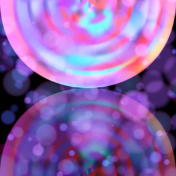 Fond flou holographique, design abstrait couleur néon . — Image vectorielle