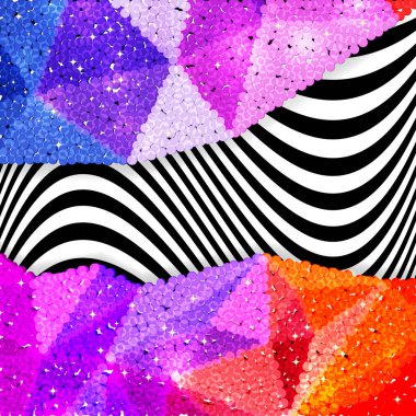 Glitter payet sınır chevron arka plan, tatil kutlama model üzerinde