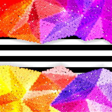 Glitter payet sınırında bir chevron arka plan, tatil kutlama desen bayram kartları, afişler, posterler için.