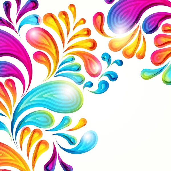 Vetor abstrato fundo colorido arco-gota. Elementos gráficos de cor. Design moderno ilustração . — Vetor de Stock