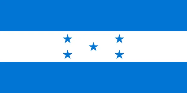 Drapeau du Honduras. Symbole du Jour de l'Indépendance, jeu de football souvenir, langue des boutons, icône . — Image vectorielle