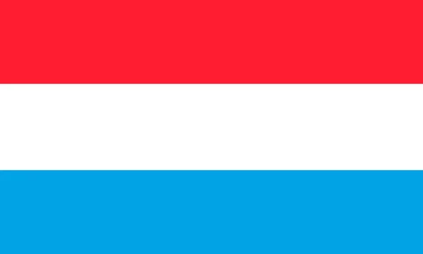 Bandeira do Luxemburgo. Símbolo do Dia da Independência, esporte de lembrança g —  Vetores de Stock