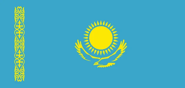 Прапор Казахстану. Символ День незалежності, сувенірні спорт г — стоковий вектор